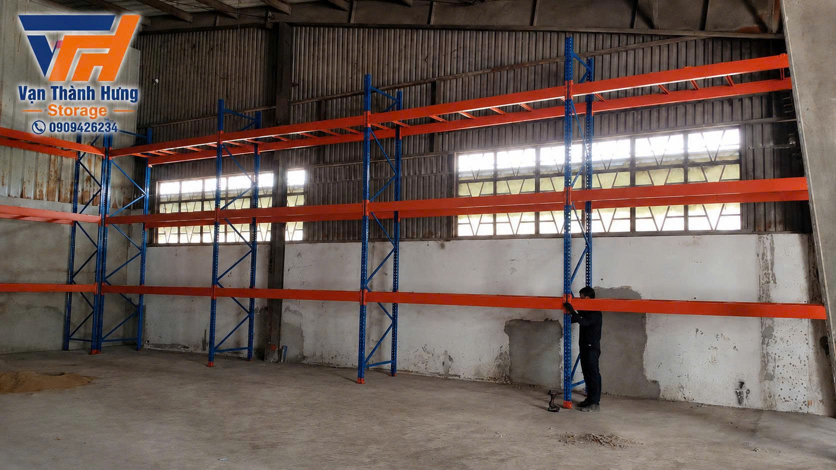 Kệ Kho Thanh Lý Hàng Hạng Nặng Selective Rack