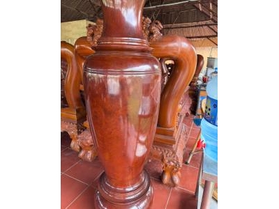 Cặp Lục Bình Gỗ Hương Việt Cao 1,8m